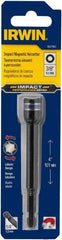 Irwin - 3/8" Magnetic Nutsetter - 1/4" Hex Drive, 4" OAL, 9/16" Socket Nose Diam - Americas Industrial Supply