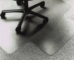 Ability One - 53" Long x 45" Wide, Chair Mat - Single Lip, Straight Edge Style - Americas Industrial Supply