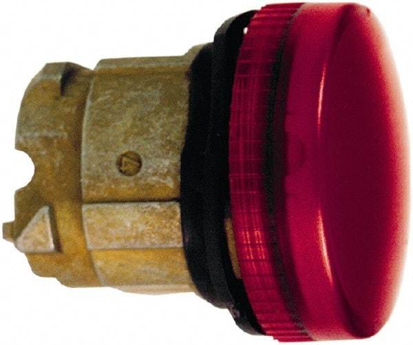 Schneider Electric - Red Lens LED Pilot Light - Round Lens, Shock Resistant, Vibration Resistant, Water Resistant - Americas Industrial Supply