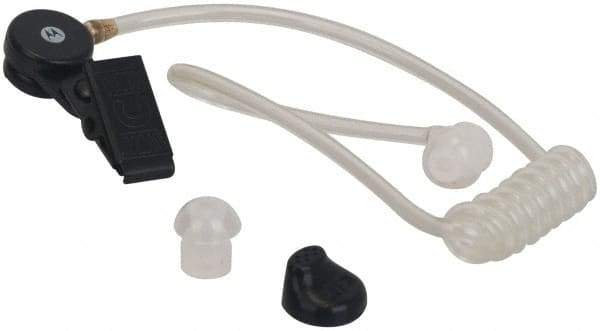 Motorola - One Wire Surveillance, In-Line & Push to Talk Microphone Surveillance Earpiece with Microphone - Black, Use with Motorola CLS/RM/RDX/DTR/DLR Radios - Americas Industrial Supply
