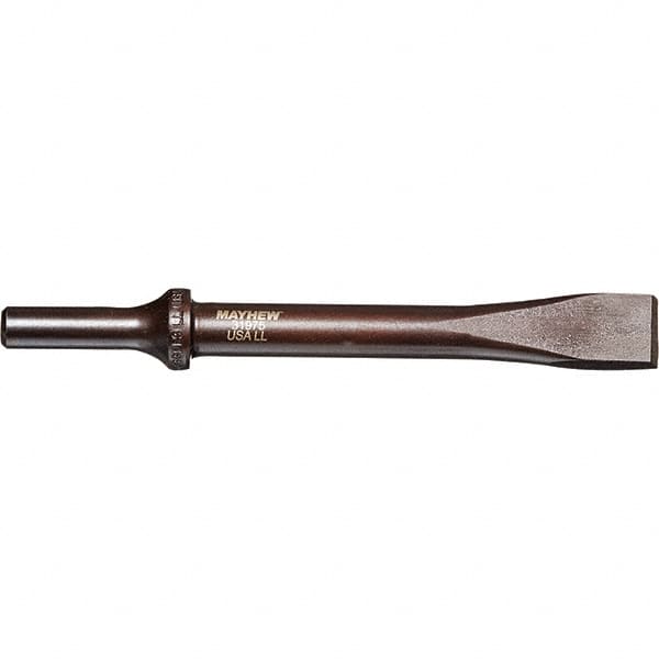 Mayhew - 5/8" Head Width, 6-1/2" OAL, Rivet Cutter Chisel - Round Drive, Round Shank, Steel - Americas Industrial Supply