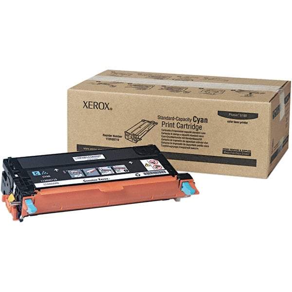 Xerox - Cyan Toner Cartridge - Use with Xerox Phaser 6180 - Americas Industrial Supply