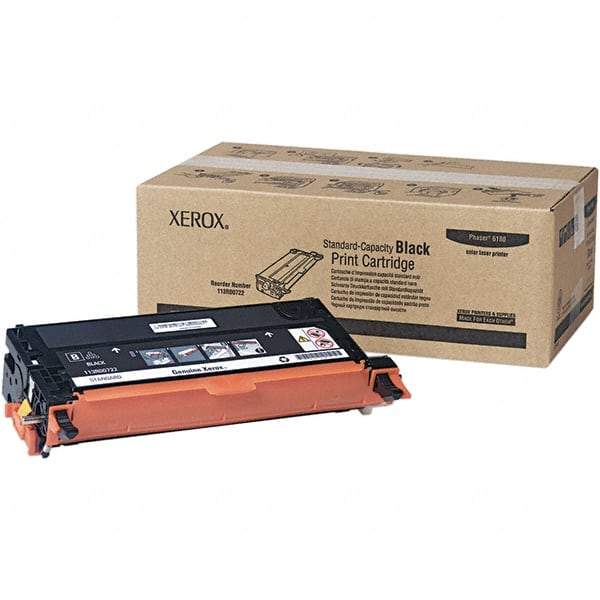 Xerox - Black Toner Cartridge - Use with Xerox Phaser 6180 - Americas Industrial Supply