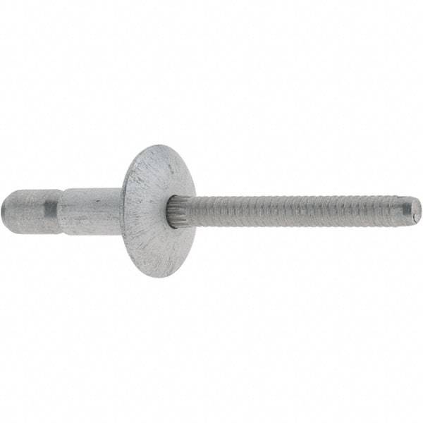 Marson - Truss Head Aluminum Structural Blind Rivet - Aluminum Mandrel, 0.062" to 0.27" Grip, 0.53" Head Diam, 0.191" to 0.201" Hole Diam, 0.415" Length Under Head, 3/16" Body Diam - Americas Industrial Supply