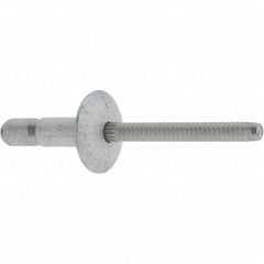 Marson - Truss Head Aluminum Structural Blind Rivet - Aluminum Mandrel, 0.062" to 0.27" Grip, 0.53" Head Diam, 0.191" to 0.201" Hole Diam, 0.415" Length Under Head, 3/16" Body Diam - Americas Industrial Supply