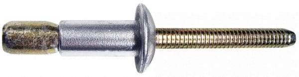 Marson - Countersunk Head Aluminum Structural Blind Rivet - Aluminum Mandrel, 1/8" to 0.331" Grip, 0.35" Head Diam, 0.191" to 0.201" Hole Diam, 0.41" Length Under Head, 3/16" Body Diam - Americas Industrial Supply