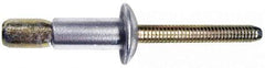 Marson - Protruding Head Stainless Steel Structural Blind Rivet - Stainless Steel Mandrel, 0.08" to 3/8" Grip, 0.53" Head Diam, 0.261" to 0.272" Hole Diam, 0.56" Length Under Head, 1/4" Body Diam - Americas Industrial Supply