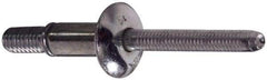 Marson - Protruding Head Steel Structural Blind Rivet - Steel Mandrel, 3/8" to 5/8" Grip, 0.49 to 0.53" Head Diam, 0.261" to 0.272" Hole Diam, 1/4" Body Diam - Americas Industrial Supply