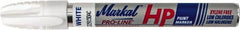 Markal - White Paint Marker - Bullet Medium Tip, Alcohol Base Ink - Americas Industrial Supply