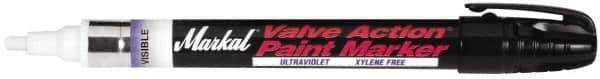 Markal - Invisible Ultraviolet Paint Marker - Bullet Medium Tip, Alcohol Base Ink - Americas Industrial Supply