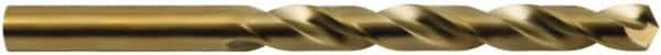 Hertel - 8mm 135° Cobalt Jobber Drill - Oxide/Gold Finish, Spiral Flute, 117mm OAL, Split Point - Americas Industrial Supply