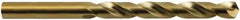 Hertel - 12.5mm 135° Cobalt Jobber Drill - Oxide/Gold Finish, Spiral Flute, 151mm OAL, Split Point - Americas Industrial Supply