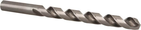 Hertel - 3/8" 135° Cobalt Jobber Drill - Bright Finish, Spiral Flute, 5" OAL, Split Point - Americas Industrial Supply