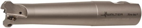 Walter - 31.75mm Cut Diam, 0.1181mm Max Depth of Cut, 1-1/4" Shank Diam, 7" OAL, Indexable Chamfer & Angle End Mill - ODM. 0504.., ODH. 0504.. Insert Style, Weldon Shank - Americas Industrial Supply