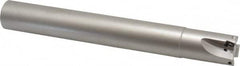 Walter - 1" Cut Diam, 8mm Max Depth of Cut, 1" Shank Diam, 8" OAL, Indexable Square Shoulder End Mill - AD.T 0803.. Inserts, Cylindrical Shank, 90° Lead Angle - Americas Industrial Supply