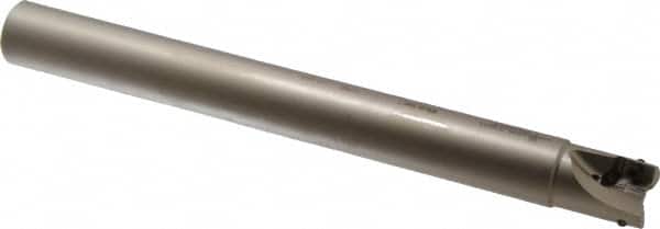 Walter - 3/4" Cut Diam, 11mm Max Depth of Cut, 3/4" Shank Diam, 7.53" OAL, Indexable Square Shoulder End Mill - AD.T 1204.. Inserts, Cylindrical Shank, 90° Lead Angle - Americas Industrial Supply