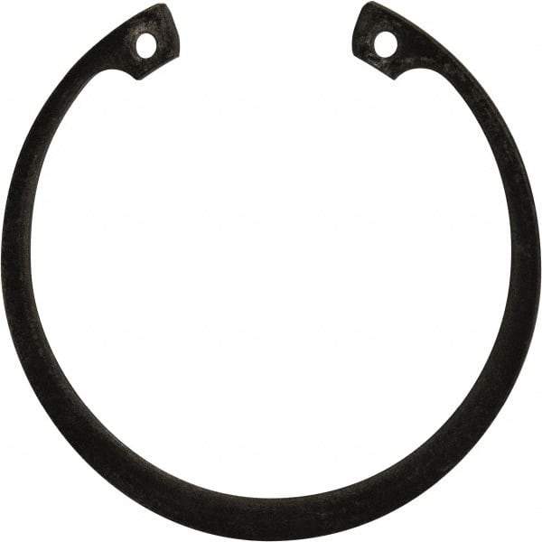Rotor Clip - 0.078" Thick, Phosphate Finish, Steel Snap Internal Retaining Ring - 0.086" Groove Width, 0.074" Groove Depth, 2.648" Groove Diam, Grade 1060-1090 - Americas Industrial Supply