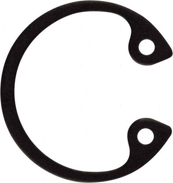 Rotor Clip - 0.035" Thick, Phosphate Finish, Steel Snap Internal Retaining Ring - 0.039" Groove Width, 0.017" Groove Depth, 0.596" Groove Diam, Grade 1060-1090 - Americas Industrial Supply