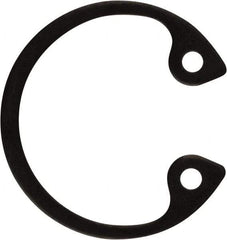 Rotor Clip - 0.035" Thick, Phosphate Finish, Steel Snap Internal Retaining Ring - 0.039" Groove Width, 0.017" Groove Depth, 0.596" Groove Diam, Grade 1060-1090 - Americas Industrial Supply