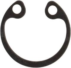 Rotor Clip - 0.015" Thick, Phosphate Finish, Steel Snap Internal Retaining Ring - 0.02" Groove Width, 0.009" Groove Depth, 0.268" Groove Diam, Grade 1060-1090 - Americas Industrial Supply