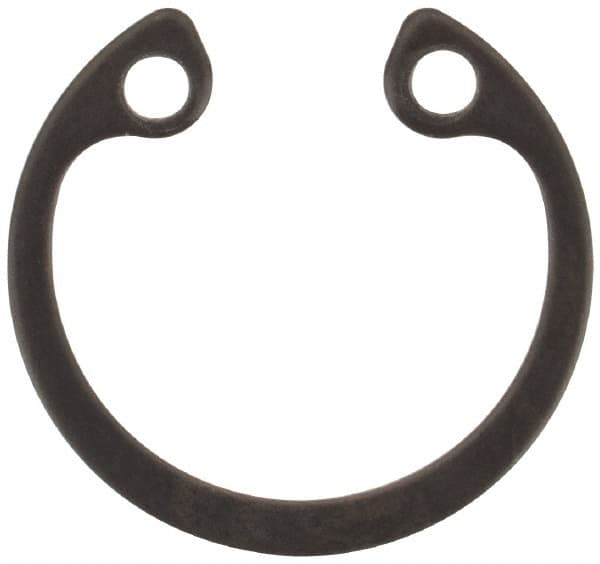 Rotor Clip - 0.025" Thick, Phosphate Finish, Steel Snap Internal Retaining Ring - 0.029" Groove Width, 0.011" Groove Depth, 0.397" Groove Diam, Grade 1060-1090 - Americas Industrial Supply