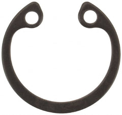 Rotor Clip - 0.025" Thick, Phosphate Finish, Steel Snap Internal Retaining Ring - 0.029" Groove Width, 0.011" Groove Depth, 0.397" Groove Diam, Grade 1060-1090 - Americas Industrial Supply