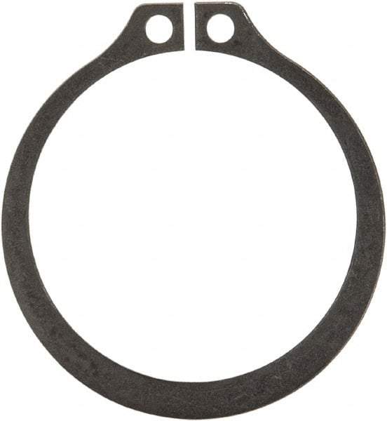 Rotor Clip - 1.65" Groove Diam, 1-3/4" Shaft Diam, Phosphate Steel, Snap External Retaining Rings - 0.068" Groove Width, 0.05" Groove Depth, 0.062" Ring Thickness, Grade 1060-1090 - Americas Industrial Supply