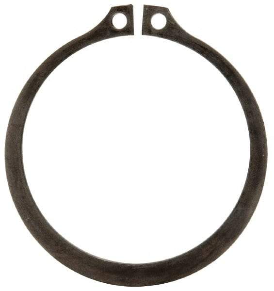 Rotor Clip - 2.12" Groove Diam, 2-1/4" Shaft Diam, Phosphate Steel, Snap External Retaining Rings - 0.086" Groove Width, 0.065" Groove Depth, 0.078" Ring Thickness, Grade 1060-1090 - Americas Industrial Supply