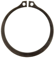 Rotor Clip - 2.12" Groove Diam, 2-1/4" Shaft Diam, Phosphate Steel, Snap External Retaining Rings - 0.086" Groove Width, 0.065" Groove Depth, 0.078" Ring Thickness, Grade 1060-1090 - Americas Industrial Supply
