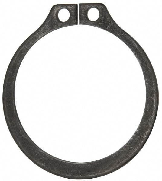 Rotor Clip - 1-13/32" Groove Diam, 1-1/2" Shaft Diam, Phosphate Steel, Snap External Retaining Rings - 0.056" Groove Width, 0.047" Groove Depth, 0.05" Ring Thickness, Grade 1060-1090 - Americas Industrial Supply