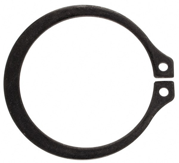Rotor Clip - 63/64" Shaft Diam, 0.926" Groove Diam, Spring Steel External SH Style Retaining Ring - Americas Industrial Supply
