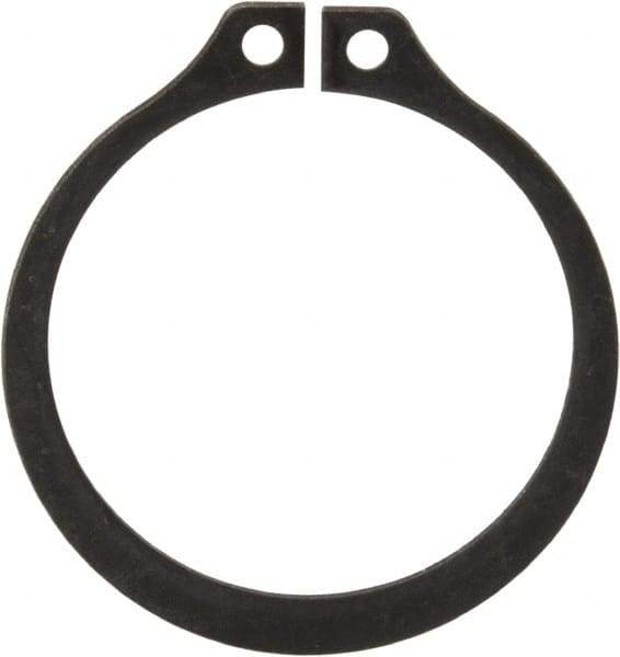 Rotor Clip - 1.176" Groove Diam, 1-1/4" Shaft Diam, Phosphate Steel, Snap External Retaining Rings - 0.056" Groove Width, 0.037" Groove Depth, 0.05" Ring Thickness, Grade 1060-1090 - Americas Industrial Supply