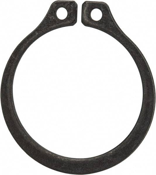 Rotor Clip - 1" Groove Diam, 1-1/16" Shaft Diam, Phosphate Steel, Snap External Retaining Rings - 0.056" Groove Width, 0.032" Groove Depth, 0.05" Ring Thickness, Grade 1060-1090 - Americas Industrial Supply