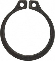 Rotor Clip - 1" Groove Diam, 1-1/16" Shaft Diam, Phosphate Steel, Snap External Retaining Rings - 0.056" Groove Width, 0.032" Groove Depth, 0.05" Ring Thickness, Grade 1060-1090 - Americas Industrial Supply