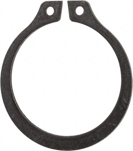 Rotor Clip - 0.762" Groove Diam, 13/16" Shaft Diam, Phosphate Steel, Snap External Retaining Rings - 0.046" Groove Width, 0.025" Groove Depth, 0.042" Ring Thickness, Grade 1060-1090 - Americas Industrial Supply