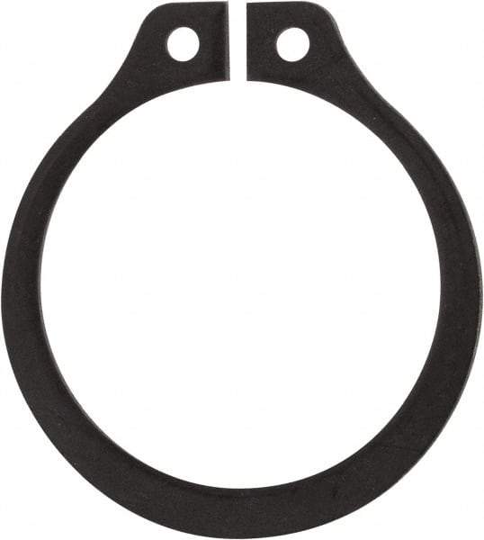Rotor Clip - 0.704" Groove Diam, 3/4" Shaft Diam, Phosphate Steel, Snap External Retaining Rings - 0.046" Groove Width, 0.023" Groove Depth, 0.042" Ring Thickness, Grade 1060-1090 - Americas Industrial Supply