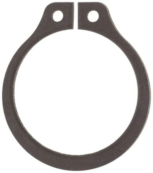 Rotor Clip - 0.646" Groove Diam, 11/16" Shaft Diam, Phosphate Steel, Snap External Retaining Rings - 0.046" Groove Width, 0.021" Groove Depth, 0.042" Ring Thickness, Grade 1060-1090 - Americas Industrial Supply