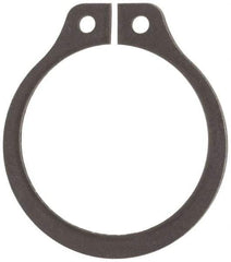 Rotor Clip - 0.646" Groove Diam, 11/16" Shaft Diam, Phosphate Steel, Snap External Retaining Rings - 0.046" Groove Width, 0.021" Groove Depth, 0.042" Ring Thickness, Grade 1060-1090 - Americas Industrial Supply