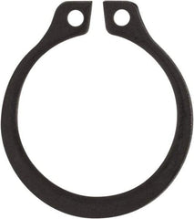 Rotor Clip - 0.53" Groove Diam, 9/16" Shaft Diam, Phosphate Steel, Snap External Retaining Rings - 0.039" Groove Width, 0.016" Groove Depth, 0.035" Ring Thickness, Grade 1060-1090 - Americas Industrial Supply