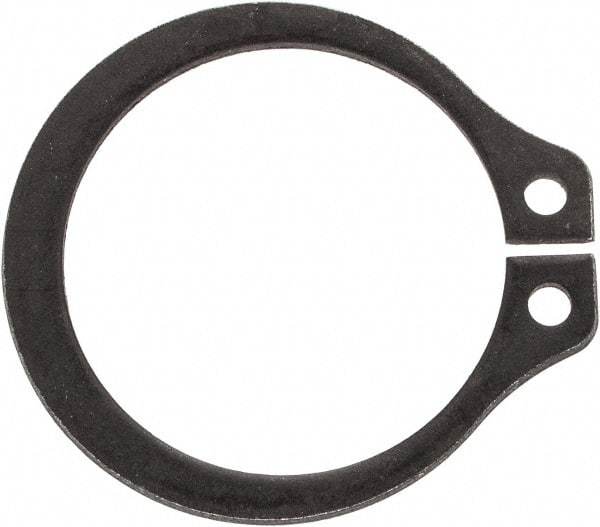 Rotor Clip - 0.559" Groove Diam, 19/32" Shaft Diam, Phosphate Steel, Snap External Retaining Rings - 0.039" Groove Width, 0.017" Groove Depth, 0.035" Ring Thickness, Grade 1060-1090 - Americas Industrial Supply