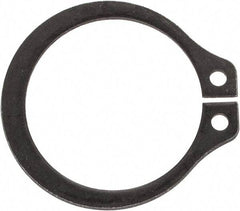 Rotor Clip - 0.559" Groove Diam, 19/32" Shaft Diam, Phosphate Steel, Snap External Retaining Rings - 0.039" Groove Width, 0.017" Groove Depth, 0.035" Ring Thickness, Grade 1060-1090 - Americas Industrial Supply