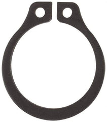 Rotor Clip - 0.468" Groove Diam, 1/2" Shaft Diam, Phosphate Steel, Snap External Retaining Rings - 0.039" Groove Width, 0.016" Groove Depth, 0.035" Ring Thickness, Grade 1060-1090 - Americas Industrial Supply