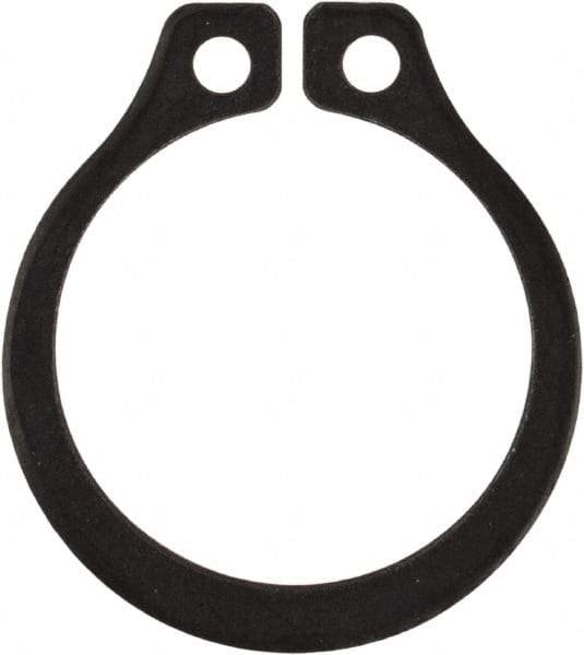 Rotor Clip - 0.412" Groove Diam, 7/16" Shaft Diam, Phosphate Steel, Snap External Retaining Rings - 0.029" Groove Width, 0.013" Groove Depth, 0.025" Ring Thickness, Grade 1060-1090 - Americas Industrial Supply
