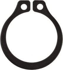 Rotor Clip - 0.412" Groove Diam, 7/16" Shaft Diam, Phosphate Steel, Snap External Retaining Rings - 0.029" Groove Width, 0.013" Groove Depth, 0.025" Ring Thickness, Grade 1060-1090 - Americas Industrial Supply