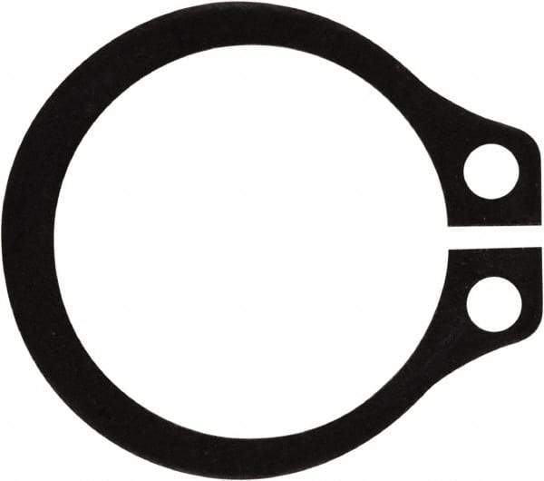 Rotor Clip - 0.382" Groove Diam, 13/32" Shaft Diam, Phosphate Steel, Snap External Retaining Rings - 0.029" Groove Width, 0.012" Groove Depth, 0.025" Ring Thickness, Grade 1060-1090 - Americas Industrial Supply
