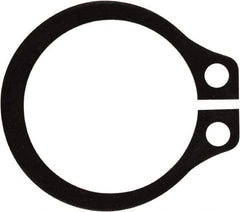 Rotor Clip - 0.382" Groove Diam, 13/32" Shaft Diam, Phosphate Steel, Snap External Retaining Rings - 0.029" Groove Width, 0.012" Groove Depth, 0.025" Ring Thickness, Grade 1060-1090 - Americas Industrial Supply