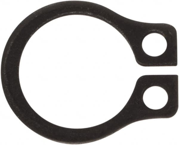 Rotor Clip - 0.23" Groove Diam, 1/4" Shaft Diam, Phosphate Steel, Snap External Retaining Rings - 0.029" Groove Width, 0.01" Groove Depth, 0.025" Ring Thickness, Grade 1060-1090 - Americas Industrial Supply