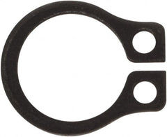 Rotor Clip - 0.23" Groove Diam, 1/4" Shaft Diam, Phosphate Steel, Snap External Retaining Rings - 0.029" Groove Width, 0.01" Groove Depth, 0.025" Ring Thickness, Grade 1060-1090 - Americas Industrial Supply