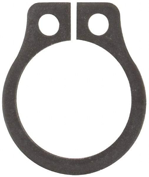 Rotor Clip - 0.261" Groove Diam, 9/32" Shaft Diam, Phosphate Steel, Snap External Retaining Rings - 0.029" Groove Width, 0.01" Groove Depth, 0.025" Ring Thickness, Grade 1060-1090 - Americas Industrial Supply