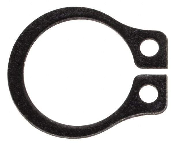Rotor Clip - 0.29" Groove Diam, 5/16" Shaft Diam, Phosphate Steel, Snap External Retaining Rings - 0.029" Groove Width, 0.011" Groove Depth, 0.025" Ring Thickness, Grade 1060-1090 - Americas Industrial Supply